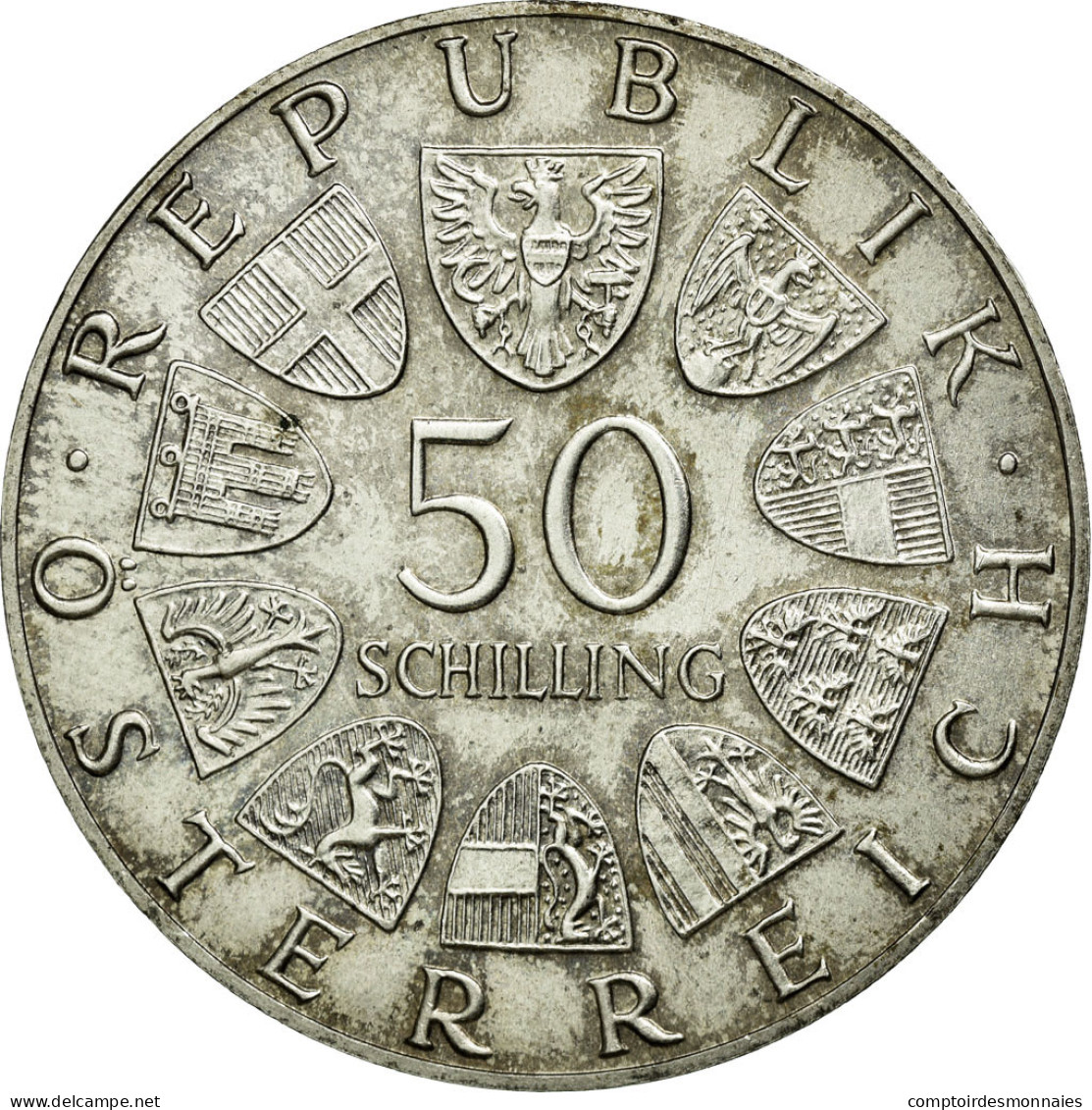 Monnaie, Autriche, 50 Schilling, 1974, SUP, Argent, KM:2919 - Autriche