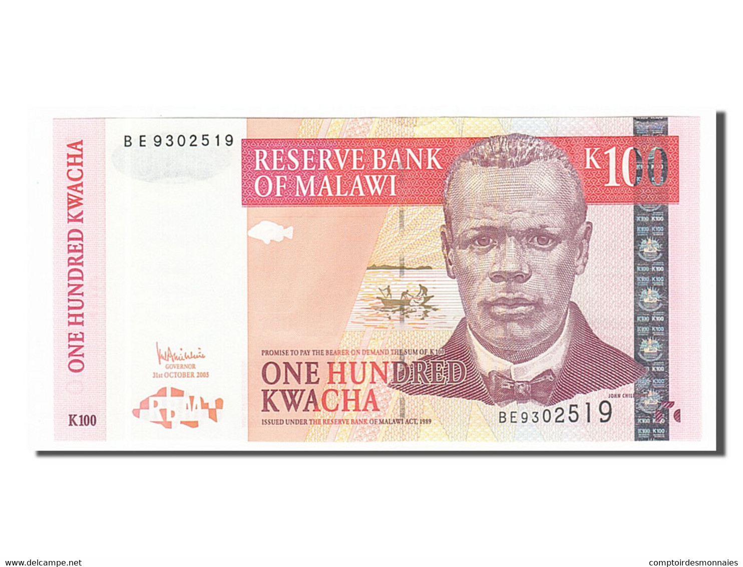 Billet, Malawi, 100 Kwacha, 2005, 2005-10-31, NEUF - Malawi