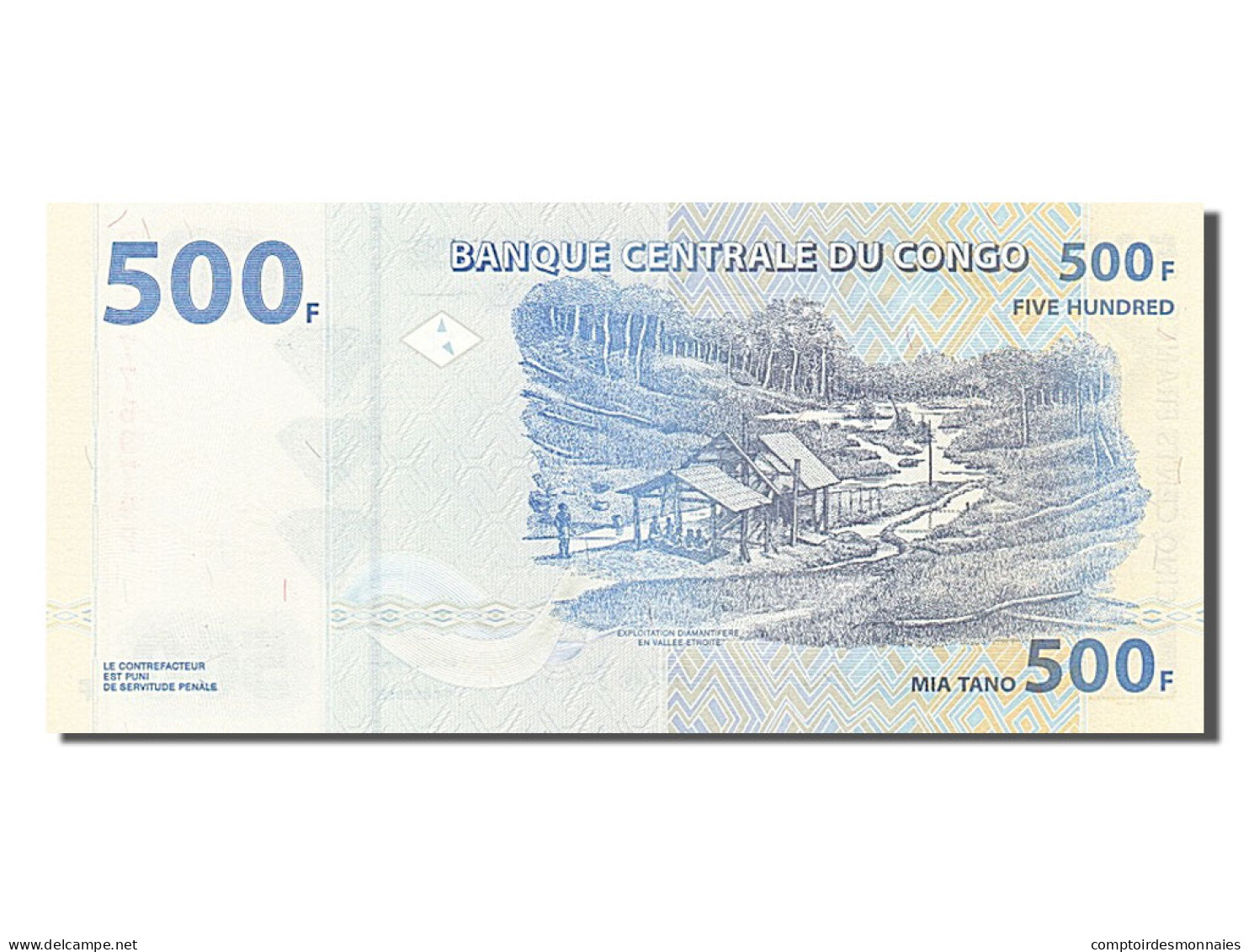 Billet, Congo Democratic Republic, 500 Francs, 2002, NEUF - Autres & Non Classés