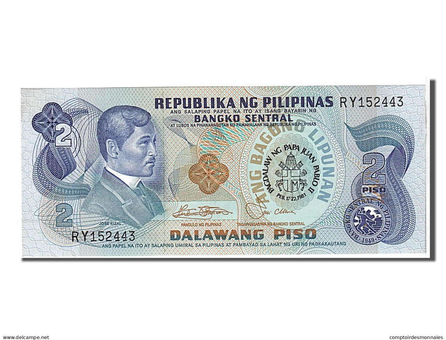 Billet, Philippines, 2 Piso, 1981, KM:166a, NEUF - Filipinas