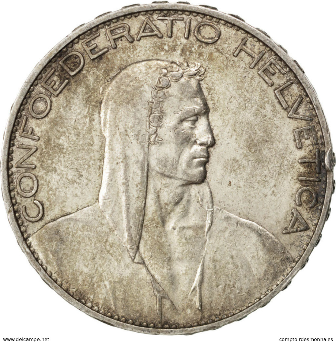 Monnaie, Suisse, 5 Francs, 1925, Bern, TTB+, Argent, KM:38 - Otros & Sin Clasificación