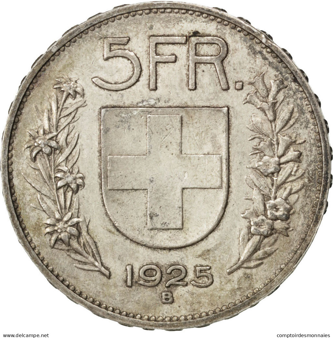 Monnaie, Suisse, 5 Francs, 1925, Bern, TTB+, Argent, KM:38 - Otros & Sin Clasificación