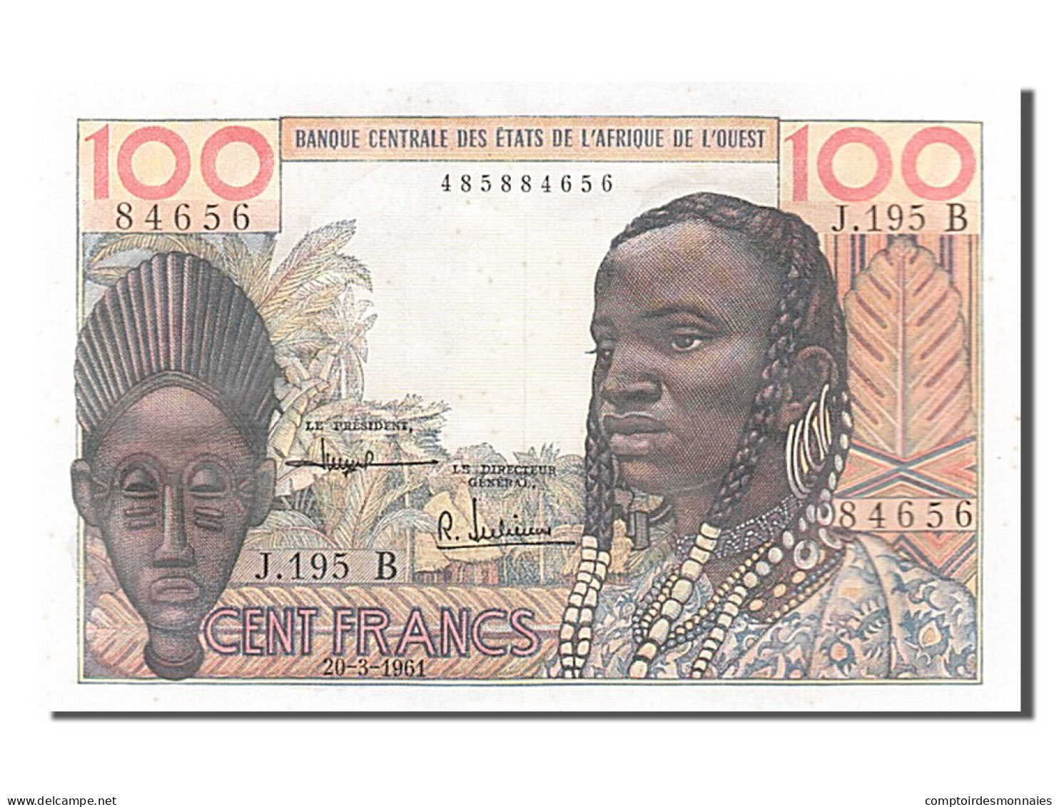 Billet, West African States, 100 Francs, 1961, 1961-03-20, NEUF - Otros – Africa