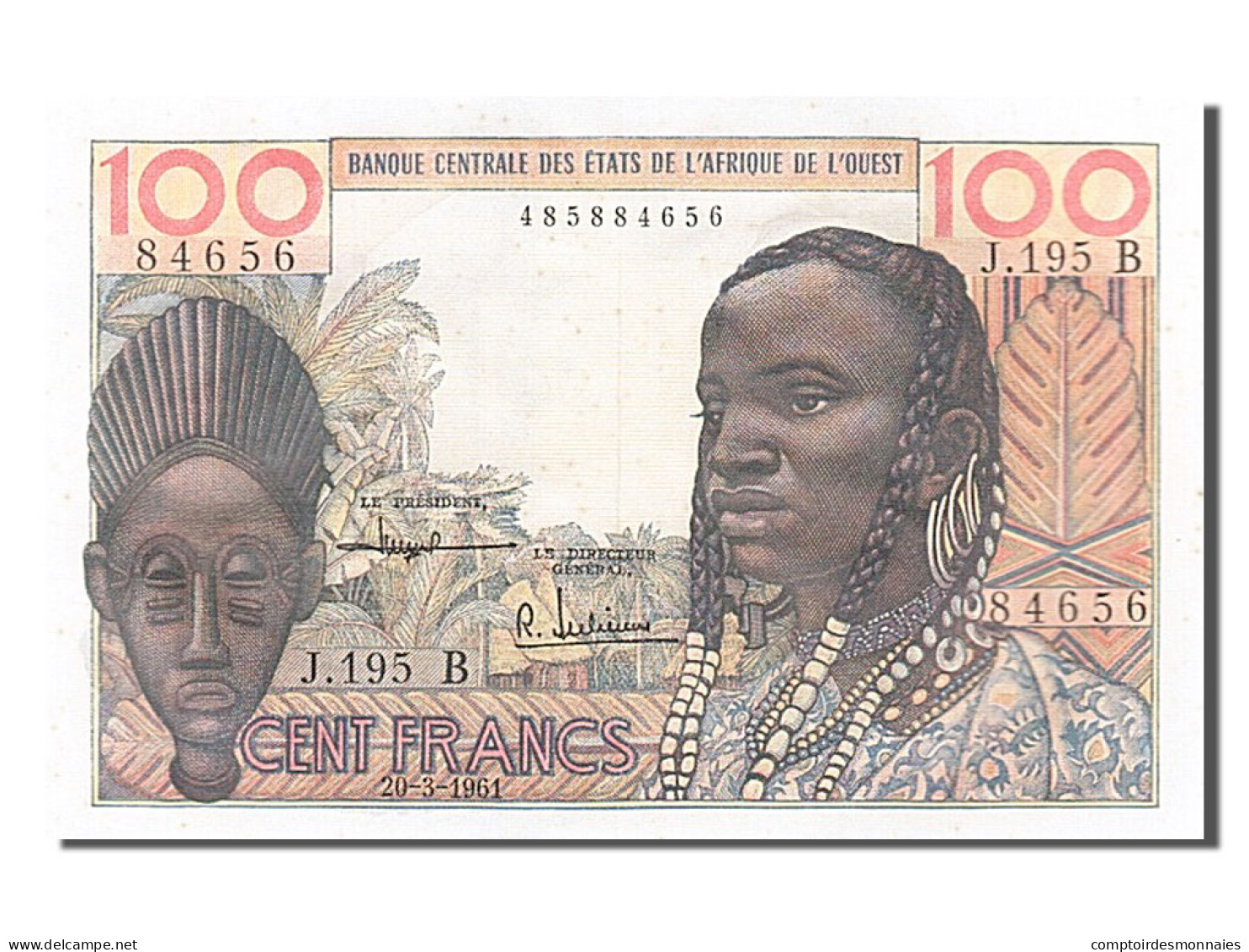 Billet, West African States, 100 Francs, 1961, 1961-03-20, NEUF - Sonstige – Afrika