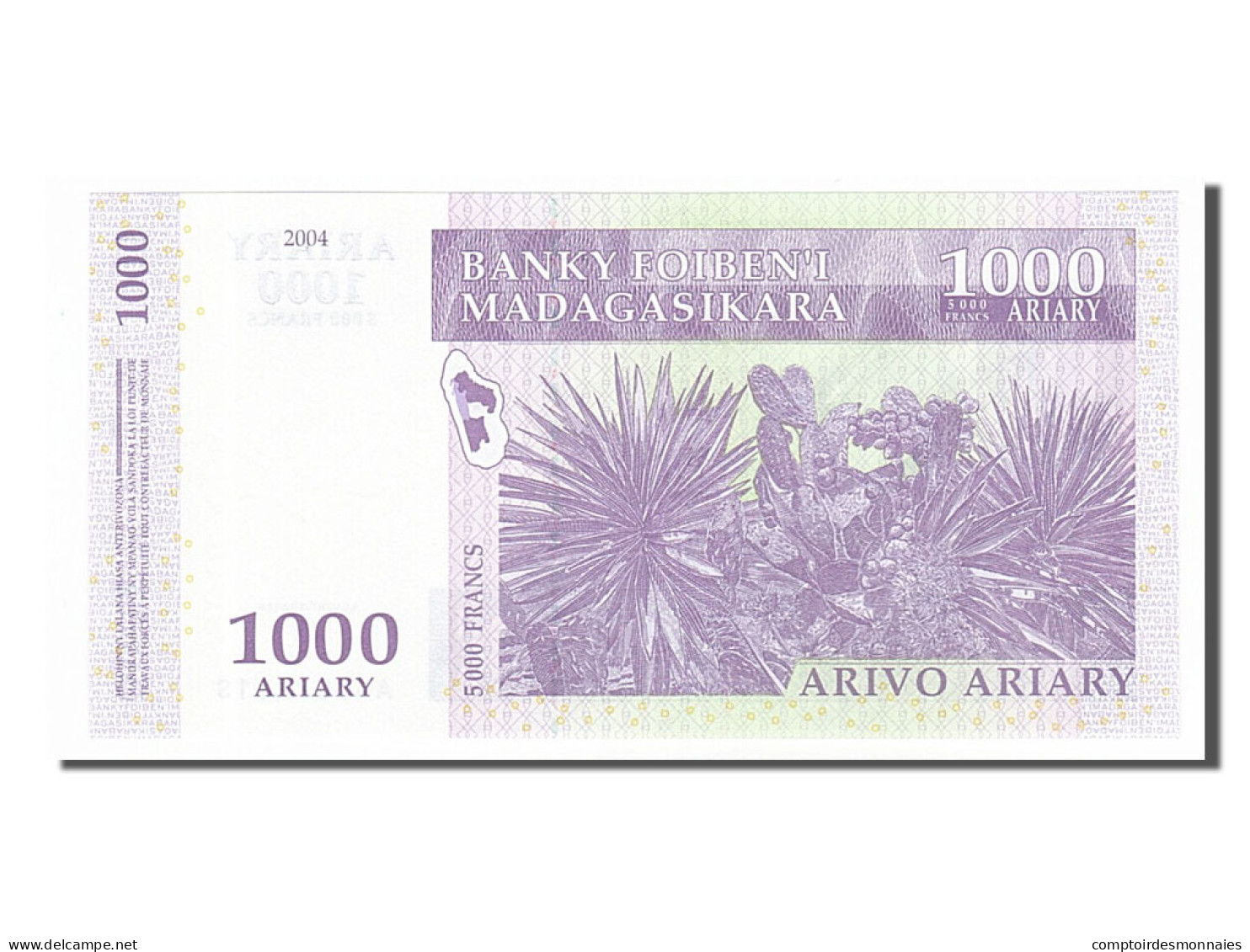 Billet, Madagascar, 1000 Ariary, 2004, NEUF - Madagascar