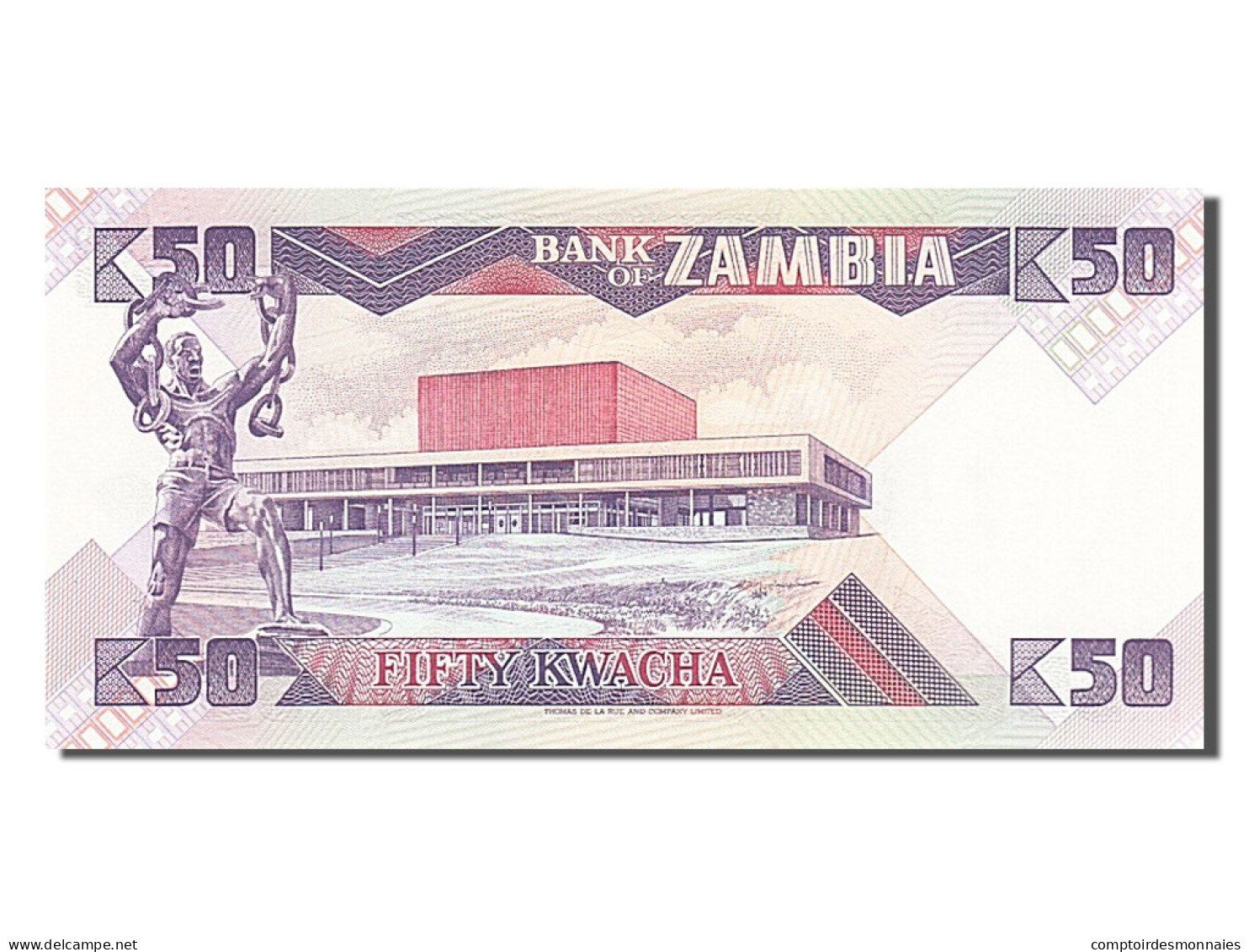 Billet, Zambie, 50 Kwacha, 1986, NEUF - Zambie