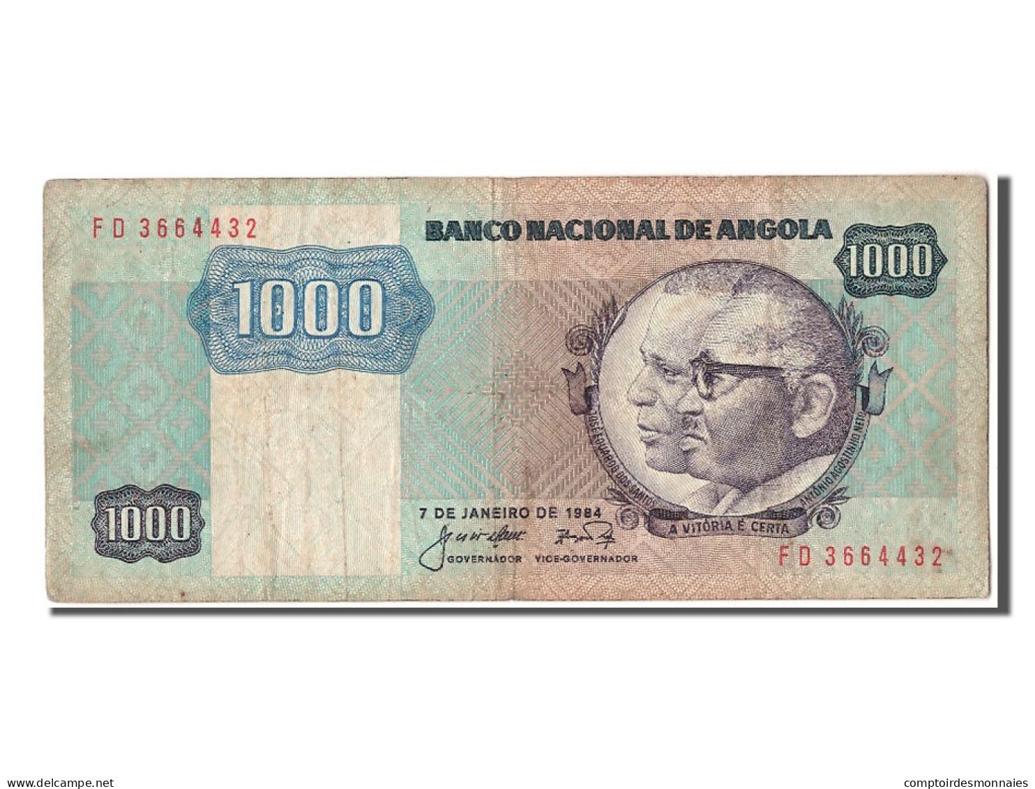 Billet, Angola, 1000 Kwanzas, 1984, 1984-01-07, TB - Angola