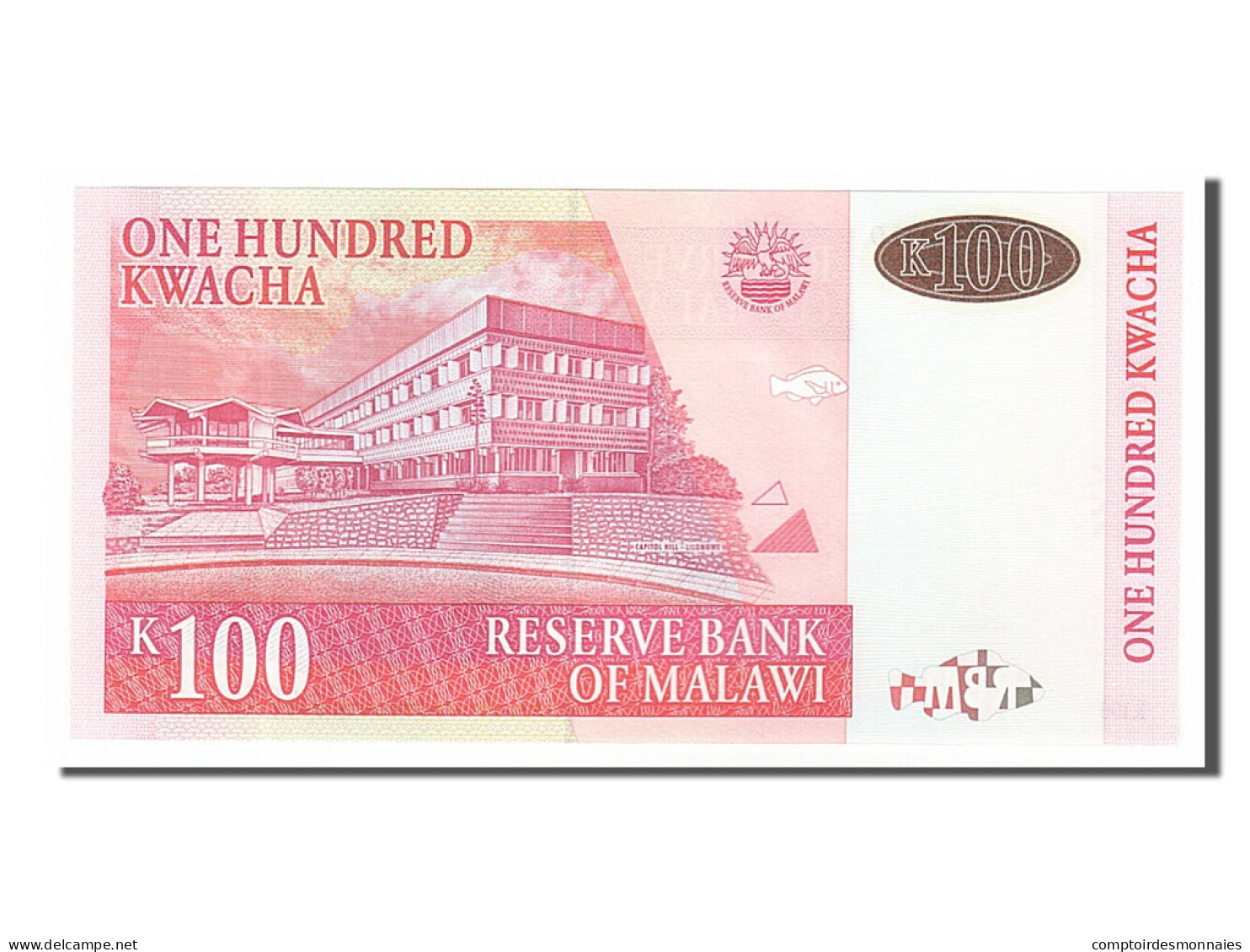 Billet, Malawi, 100 Kwacha, 2001, 2001-10-01, NEUF - Malawi