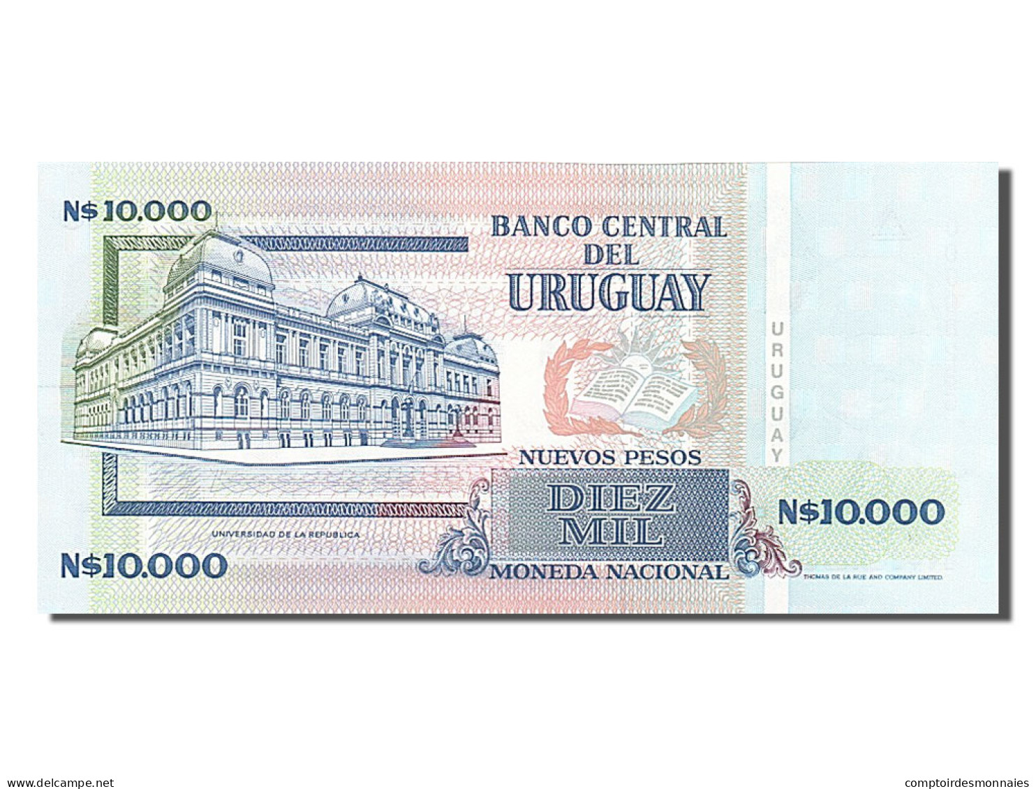 Billet, Uruguay, 10,000 Nuevos Pesos, 1989, NEUF - Uruguay