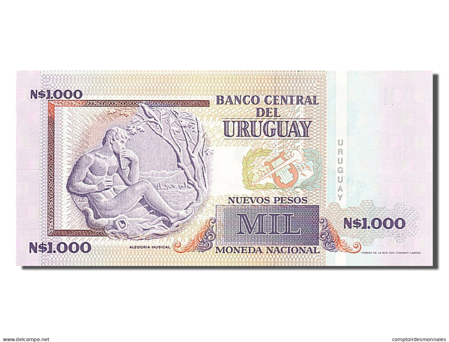 Billet, Uruguay, 1000 Nuevos Pesos, 1989, NEUF - Uruguay