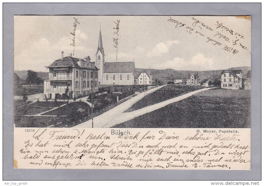 ZH  Bülach 1906.VIII.31. Bülach  Dorfkern Foto Meyer #8578 - Bülach