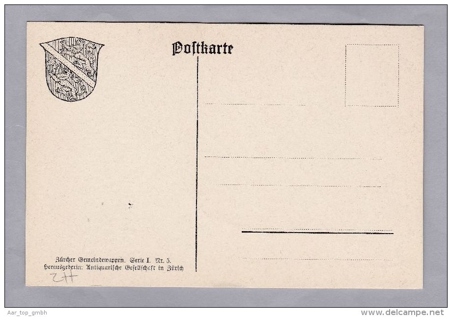 ZH Gross-Andelfingen Zürcher Gemeindewappen Ungebraucht - Andelfingen