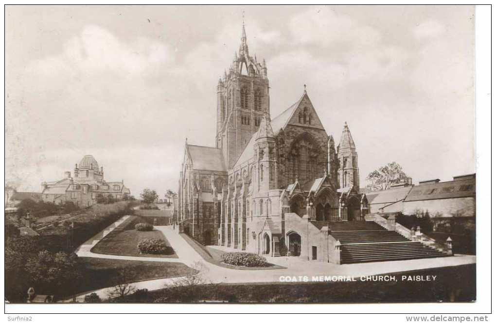 RENFREW - PAISLEY - COATS MEMORIAL CHURCH RP Ren2 - Renfrewshire