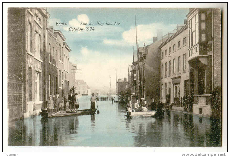 E2526 -  ENGIS  - Rue De Huy Inondée - Octobre 1924 - Engis