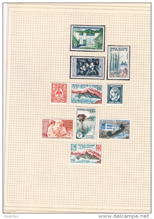 Nueva Caledonia. Resto De Coleccion Con Sellos , Series Y Hojas Bloques - Unused Stamps