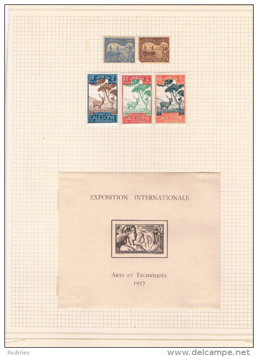 Nueva Caledonia. Resto De Coleccion Con Sellos , Series Y Hojas Bloques - Unused Stamps