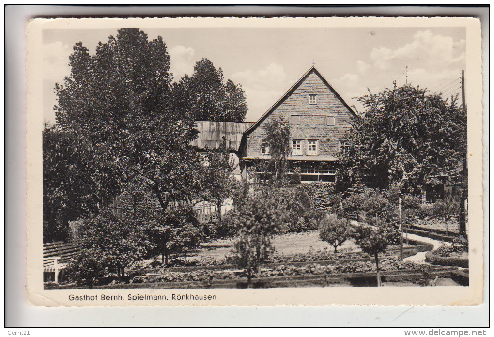 5950 FINNENTROP - RÖNKHAUSEN, Gasthof Bernhard Spielmann, 1950 - Olpe