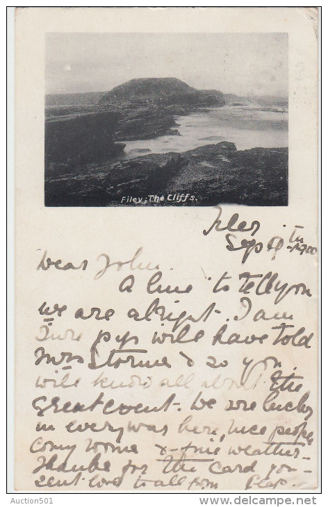 00656 FILEY - The Cliffs - 1900 - Autres & Non Classés