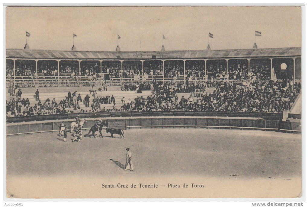 00797 SANTA CRUZ De TENERIFE - CORRIDA - Plaza De Toros - Timbre Senegal - 1911 - Tenerife