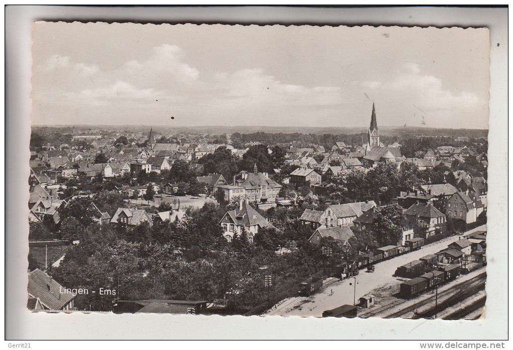 4450 LINGEN, Panorama Mit Bahnhof - Lingen