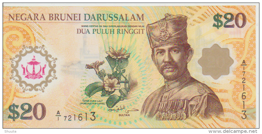 Brunei 20 Dollars 2007 Pick 34 UNC - Brunei