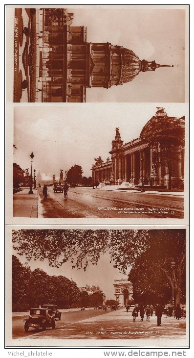 Carte Photo, De Paris, 10 Vues Bromure - Multi-vues, Vues Panoramiques