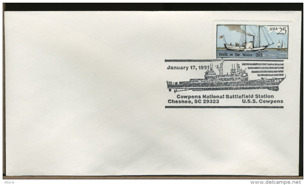 USA  -  CHESNEE  NATIONAL  BATTLEFIELD  -   USS COWPENS - Militaria