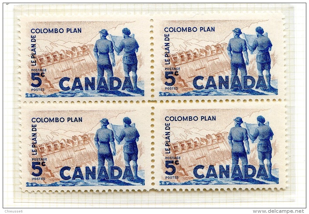 Canada  **    N° 321 -   10 E An. Du Plan De Colombo- - Unused Stamps