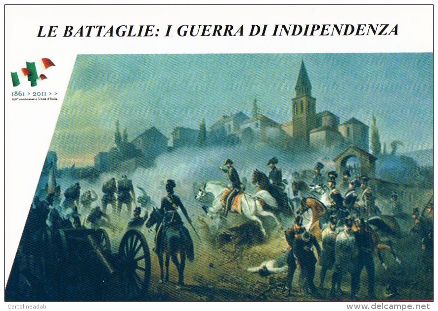 [DC1404] CARTOLINEA - SERIE LE BATTAGLIE: I° GUERRA DI INDIPENDENZA - SCONTRO DI SOMMACAMPAGNA (4) - Storia