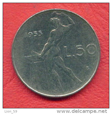 ZC154 /  - 50 LIRE - 1955 -  Italia Italy Italie Italien Italie -  Coins Munzen Monnaies Monete - 50 Lire