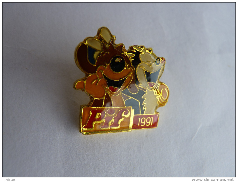 PIN'S PIF ET HERCULE  VMS 1991 Pif N°1172 - Pin's