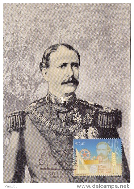 ANTONIO MARIA DE FONTES PERREIRA DE MELO, NAVY MINISTERY, CM, MAXICARD, CARTES MAXIMUM, 2002, PORTUGAL - Cartes-maximum (CM)