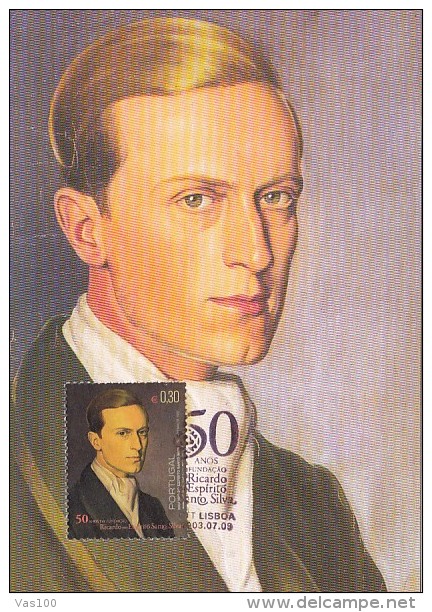 RICARDO ESPIRITO SANTO SILVA PORTRAIT, CM, MAXICARD, CARTES MAXIMUM, 2003, PORTUGAL - Maximum Cards & Covers