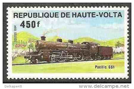 Upper Volta Haute Volta Obervolta 1984 Mi 971 YT 627 ** Class Pacific C51 Steam Locomotive, Japan / Dampflokomotive - Treinen
