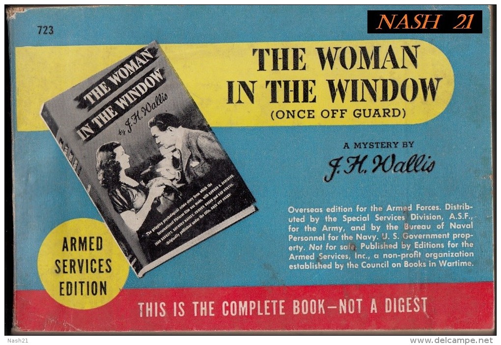 The Woman In The Window -  Editions Du Service Des Armées U.S - 320 Pages - Forces Armées Américaines