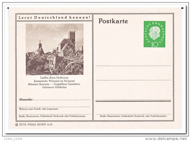 Duitsland, Postcard Unused Lauffen - Cartoline - Nuovi