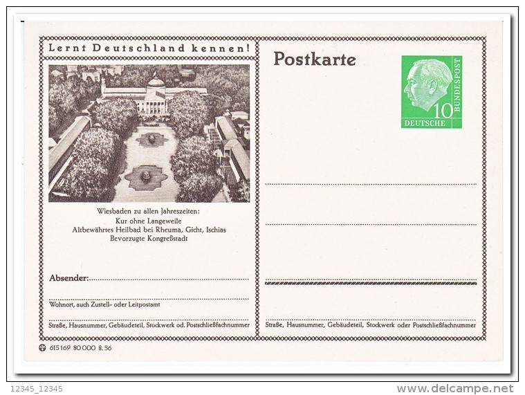 Duitsland, Postcard Unused Wiesbaden - Cartoline - Nuovi