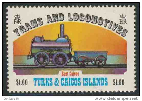 Turks & Caicos Islands 1983 Mi 623 ** East Caicos Steam Locomotive / Lokomotive – Trams And Locomotives - Treinen