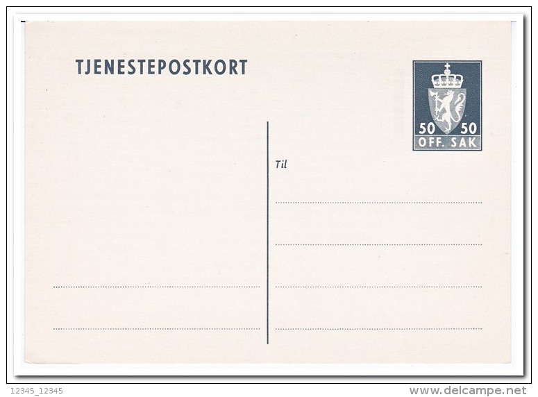 Noorwegen, Postcard Unused - Postal Stationery