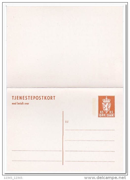 Noorwegen, Postcard Unused - Postwaardestukken