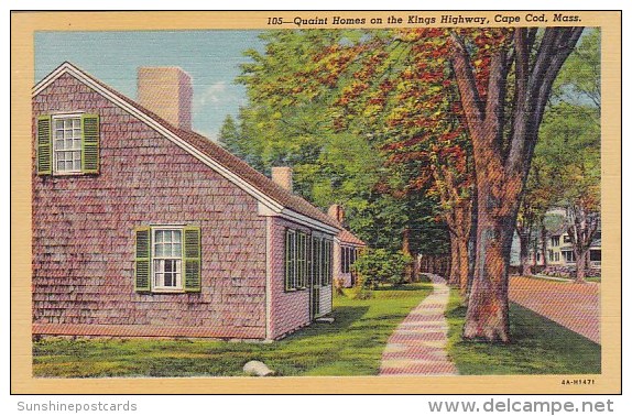 Quaint Homes On The Kings Highway Cape Cod Massachusetts - Cape Cod