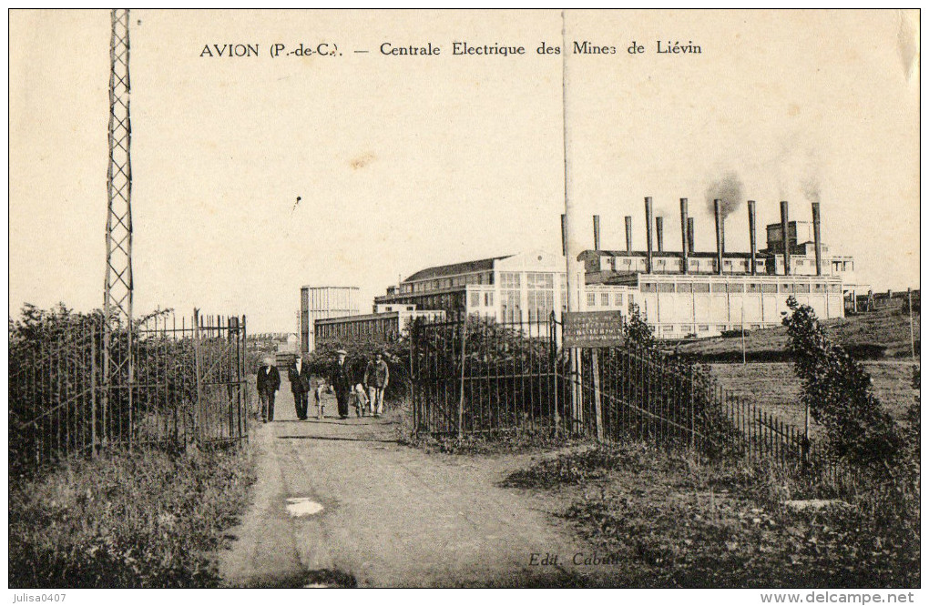 AVION (62) Centrale électrique Des Mines De Liévin Petite Animation - Avion