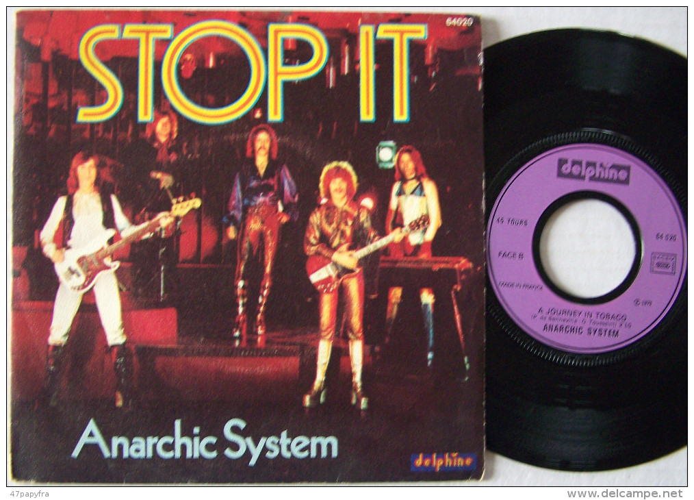 Anarchic System SP Année 1976 Stop It - Disco, Pop