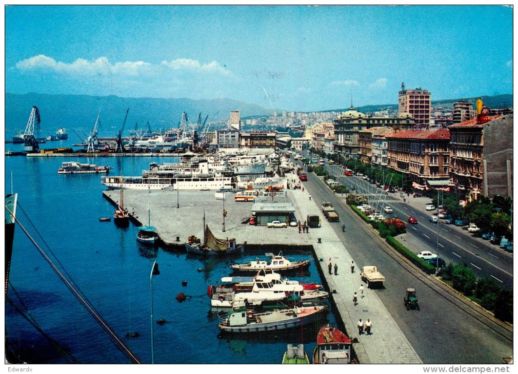 Rijeka, Croatia Postcard Used Posted To Austria 1969 - Croatia