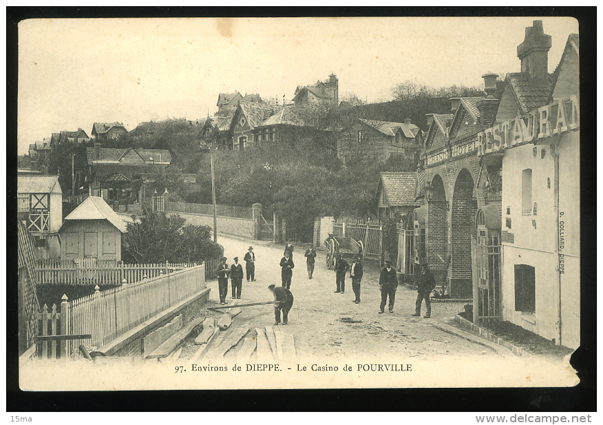 Seine Inférieure 76 Pourville Sur Mer Environs De Dieppe Le Casino De 97 Animée Coin Inf Droit Rogné - Altri & Non Classificati