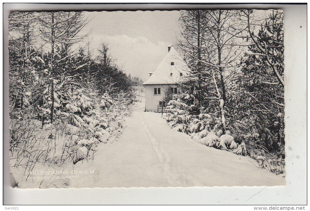 5778 MESCHEDE, Haus Dortmund Im Schnee, 1965 - Meschede