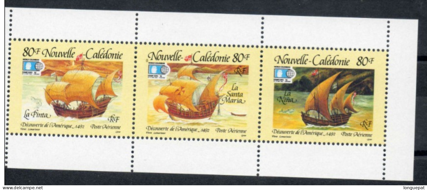Nelle CALEDONIE :  500 Ans De La Découverte De L'Amérique Par Christophe COLOMB- Les Caravelles : "Pinta", "Nina", Etc.. - Booklets
