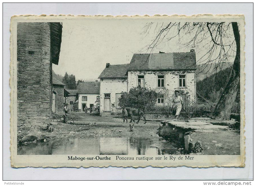 (J449) - Maboge-sur-Ourthe - Ponceau Rustique Sur Le Ry De Mer + Petite Animation - La-Roche-en-Ardenne