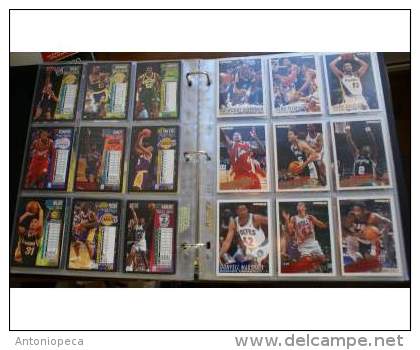 USA collezione di 153 figurine originali americane sui campionati di basket NBA degli anni 1994-95-96