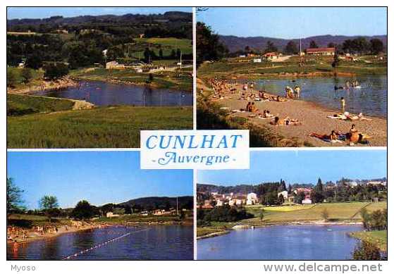 63 CUNLHAT  Base De Plein Air De La Barge Ensemble Ouest Plan D'eau Camping Tennis - Cunlhat